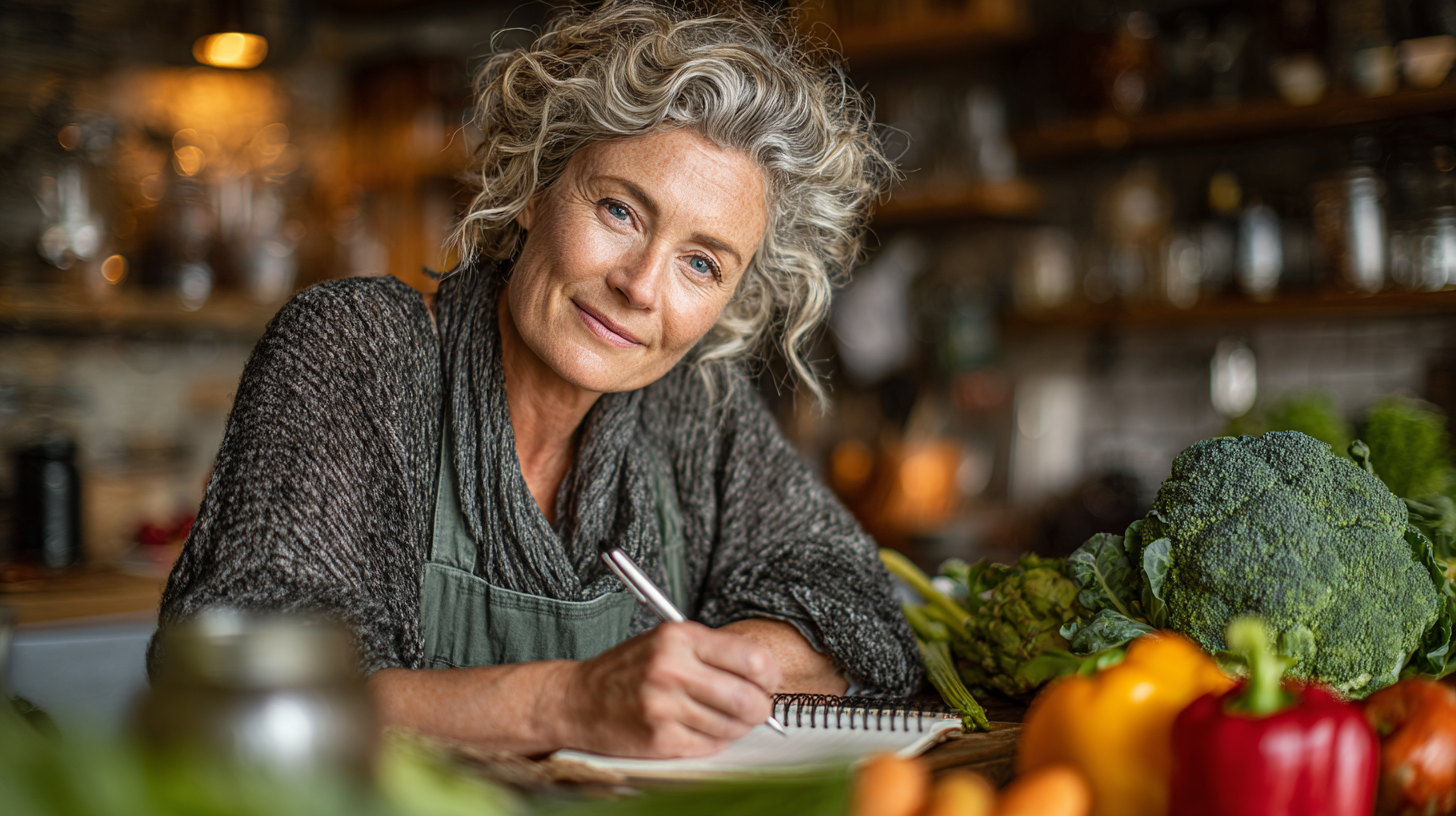 Nutriționist consultând un senior privind alimentația sănătoasă